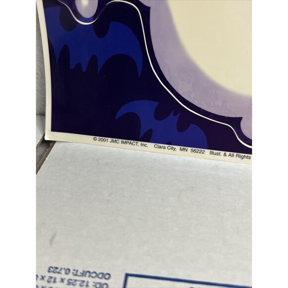 Halloween Classic Window Clings Ghosts Bats 2001 USA Spooky - Picture 2 of 5